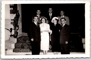 Photograph Wedding Family Real Photo RPPC Postcard