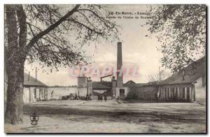 Old Postcard By Berry Lunery Entree of & # 39usine Rosieres