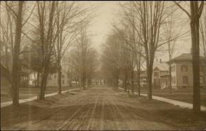 Road & Homes - Possibly Oneonta NY? c1910 Real Photo Postcard