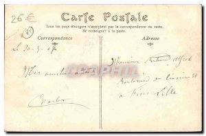 Postcard Old Women check in Paris