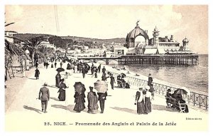 Nice , Promenade des Anglais et Palais de la Jetee