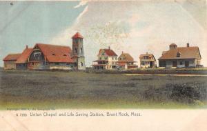 Brant Rock Massachusetts Union Chapel Life Saving Station Postcard K83900