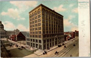 Tucks 2122, Indianapolis IN Terminal Traction Co. Station Vintage Postcard E56