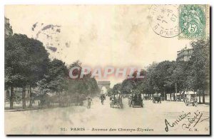 Old Postcard Paris Champs Elysees