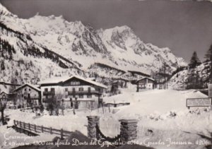 Switzerland Courmayeur Totalansicht  Real Photo