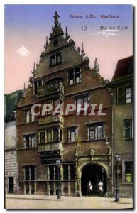 Old Postcard Colmar i Els Kopfhaus House Kopf