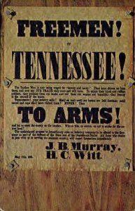 Civil War Historic Broadside  - Morristown, Tennessee TN  