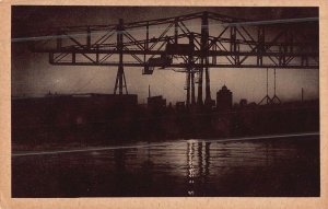 GDYNIA POLAND-DZWIGI PORTOWE-KRANALAGEN-COALING CRANES~PHOTO POSTCARD