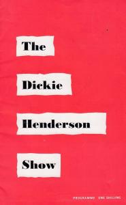 Dickie Henderson Show Starring Adele Leigh Hylda Baker Vintage Theatre Programme