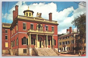 Salem Massachusetts~Maritime Historic Site~Custom House~1960s Postcard