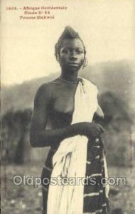 Femme Malinke African Nude Unused 