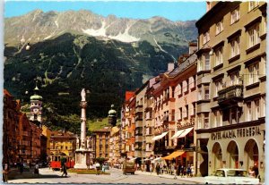 Postcard - Maria Theresa Street, Innsbruck with Nordkette - Innsburck, Austria