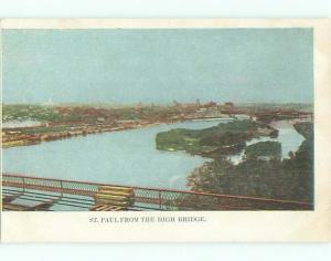 Unused Pre-1907 VIEW OF CITY FROM THE HIGH BRIDGE St. Saint Paul MN Q1492