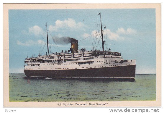 S.S. ST JOHN , Yarmouth , Nova Scotia , 20-30s