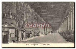 Postcard Old Pisa Camposanto Galleria North