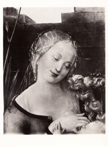 Durer The Virgin & The Child Real Photo Art National Gallery Painting Postcard
