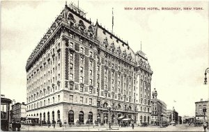 Postcard NY New York New Astor Hotel Broadway No Longer Exists 1910 L2