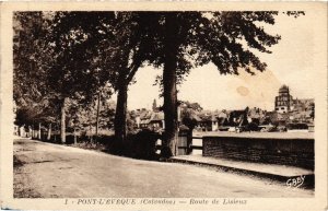 CPA PONT-l'EVEQUE Route de Lisieux (1258159)