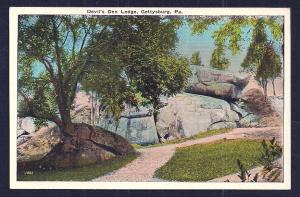 Devil's Den Ledge Gettysburg PA unused c1920's