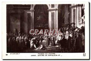 Old Postcard Louvre Museum David Coronation of Napoleon I.