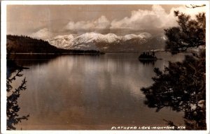 RPPC View of Flathead Lake, MT c1946 Vintage Postcard L76