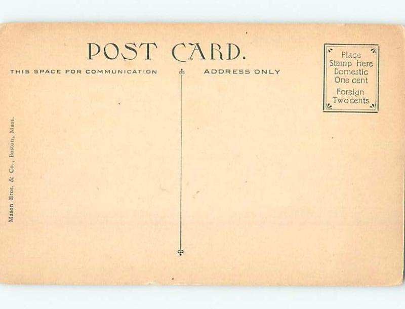 Unused Divided-Back COURTHOUSE SCENE Springfield Massachusetts MA d2702