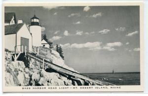 Bass Harbor Head Lighthouse Mt Desert Island Maine postcard