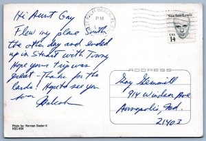 1987 SEXY SPEEDO GUY FLORIDA ALLIGATOR RISQUE 4x6 POSTCARD*CREASE*