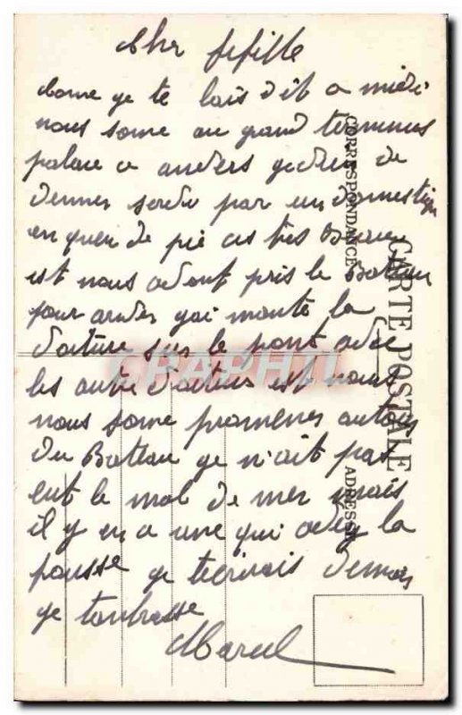 Old Postcard Antwerp View On Yacht & # 39Escaut