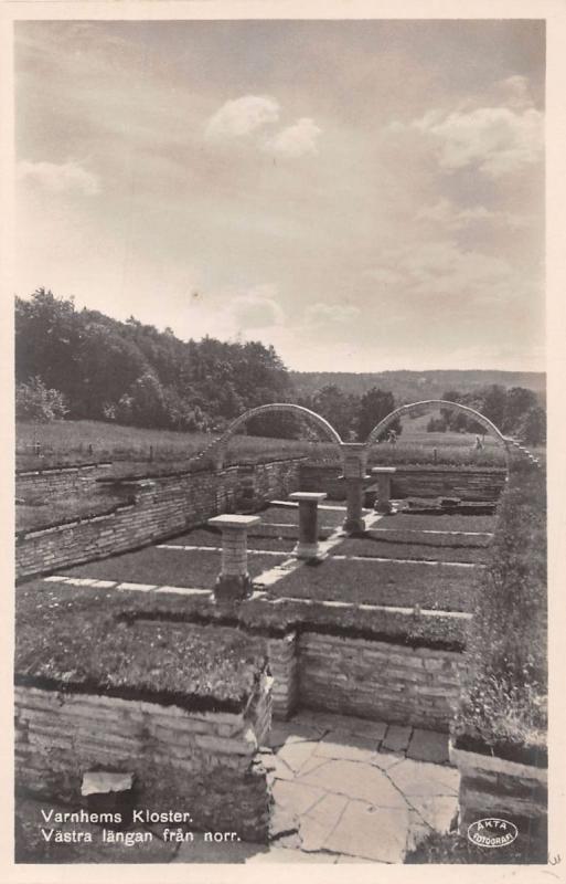 VARNHEMS KLOSTERKYRKA SWEDEN LOT GROUP OF 5 AKTA PHOTO POSTCARDS