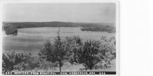 Henderson AR Lake Norton Beautiful View #635 Real Photo Postcard