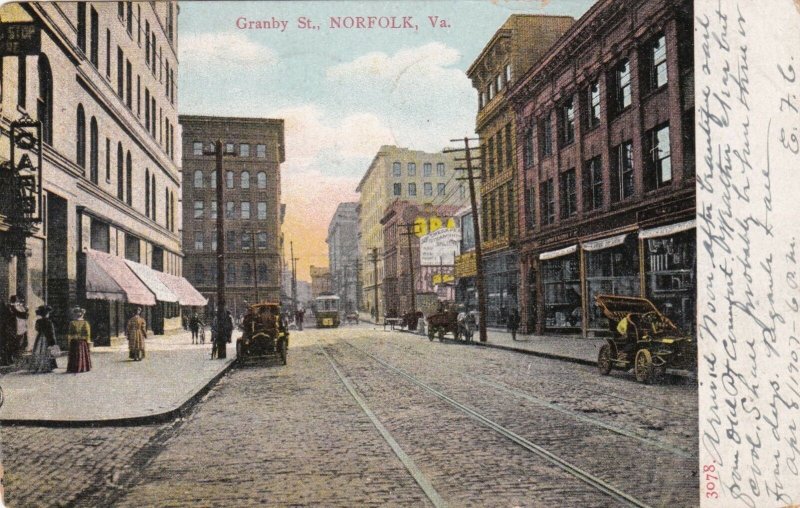 Virginia Norfolk Granby Street 1907 sk3990