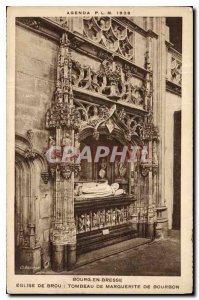 Old Postcard Bourg en Bresse Brou Church Tomb of Margaret of Bourbon