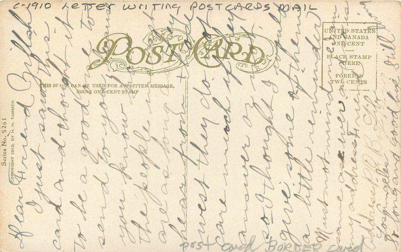 Artist Impression C-1910 Letter Writing Postcards Mail Tammen postcard 2173 