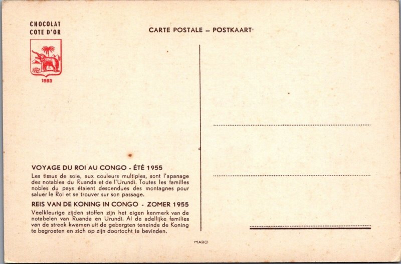 Congo Postcard - Voyage Du Roi Au Congo, Ete 1955 - RR18020