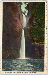 c1940s Upper Falls Pagsanjan Laguna, Philippines Waterfall Gorge Canyon A367