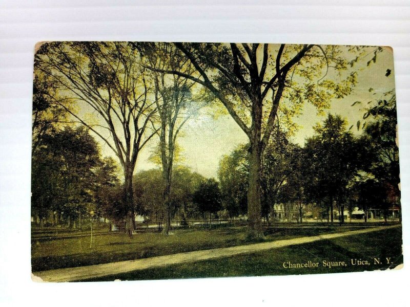 Vintage Postcard 1911 Chancellor Square Utica NY New York