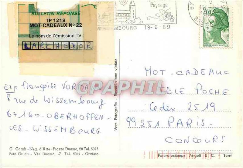 Postcard Modern Orbieto The Rupi