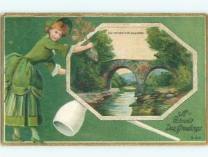 Divided-Back ST. PATRICK'S DAY SCENE Great Postcard W8065