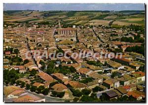 Postcard Modern Tarn et Garonne Lomagne Beaumont (T and G) General view Aerial