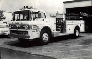 Conroe TX Engine 1 Fire Department Engine Pumper Truck Vintage Postcard