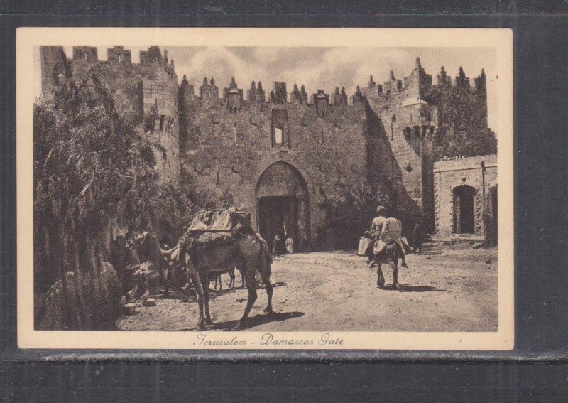 PALESTINE, ISRAEL, JERUSALEM, DAMASCUS GATE, c1920 ppc., unused.