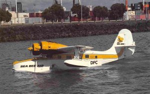 Grumman G-21A Goose Amphibian Plane See Bee Air Auckland New Zealand postcard