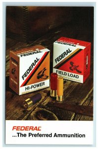 Vintage Federal Ammunition Shotgun Shells Advertising Postcard