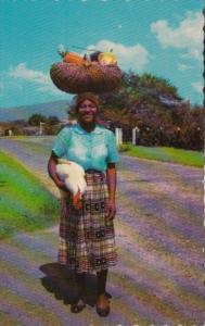 Jamaica Woman Returning From Market