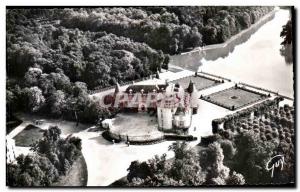 Old Postcard By Plane On Rambouillet Chateau