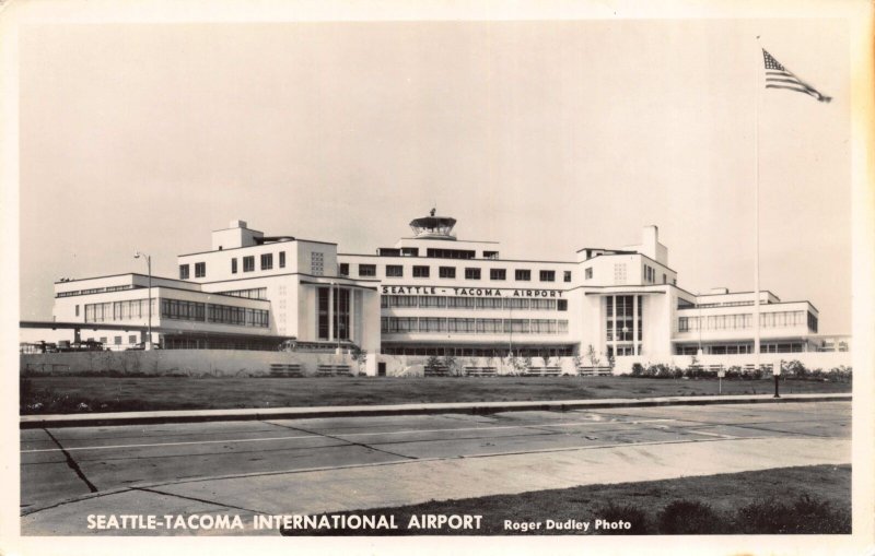 Real Photo Postcard Seattle-Tacoma International Airport Washington~109911 