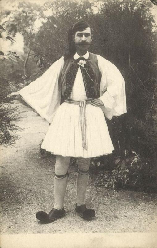 greece, Native Man in Costumes (1910s)