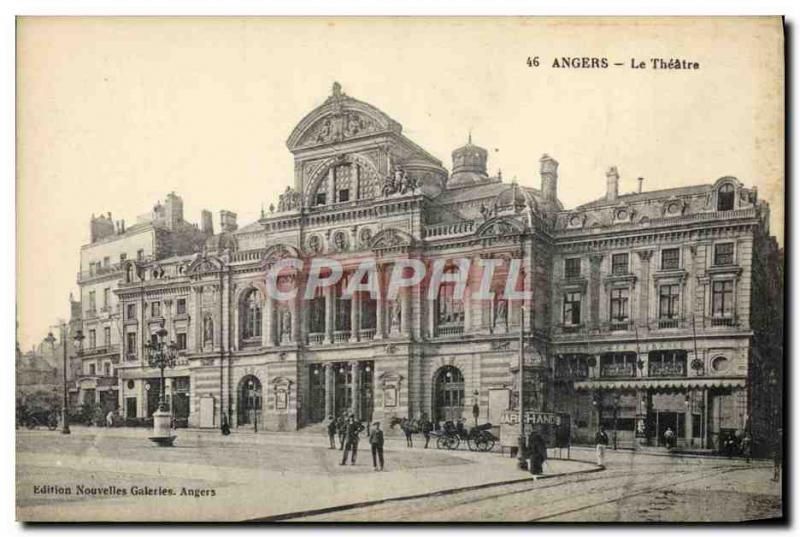 Postcard Old Theater Angers