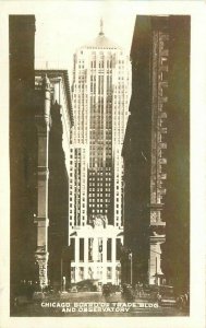 Chicago Illinois Board Trade Bldg Observatory 1930s RPPC Photo Postcard 21-6591